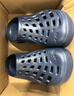 迪卡侬（DECATHLON）游泳男士凉鞋沙滩洞洞鞋外穿快干NABD2027998深蓝色网格款40码 实拍图
