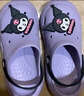 京东京造【库洛米】儿童拖鞋沙滩洞洞鞋卡通防撞户外女童拖鞋紫色28-29 实拍图