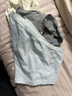 ubras平角纯棉内裤女7A抗菌加长裆防走光包臀四角女士短裤 涟漪蓝色+中花灰色+白色 3条 S 实拍图