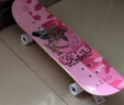 京东京造滑板儿童青少年男女专业四轮双翘板刷街枫木初学滑板节日礼物粉色 实拍图