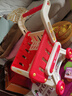 奥智嘉购物车玩具女孩过家家趣味厨房手推车水果切切乐3-6岁生日礼物红 实拍图