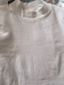无印良品（MUJI）女式 起毛罗纹编织半高领长袖T恤 上衣打底衫女款内搭春秋女装 白色 5A M （160/84A） 实拍图