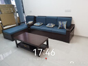 墨宸沙发 紫金檀木实木沙发新中式客厅大小户型冬夏两用转角储物家具 四人位+贵妃+茶水柜+茶几+电视柜 实拍图