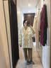 太平鸟女装冬季双面呢拼接羽绒服A1ACD4288 米白 L （建议拍小一码） 实拍图