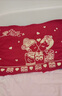 洁丽雅（Grace）结婚枕巾婚庆红色一对装枕头巾 爱你永恒 52*78cm 【一对装】 实拍图