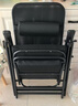 亿趣达折叠躺椅办公室工位午睡人体工学折叠椅家用宿舍懒人可坐躺电脑椅 【加厚海绵坐垫】支撑杆+棉垫黑 实拍图