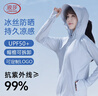 浪莎（LangSha）防晒衣女士春夏冰丝凉感防紫外线防晒服轻薄透气舒适户外皮肤衣 实拍图