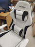 锦汐电竞椅电脑椅子人体工学椅力学游戏座椅宿舍家用久坐可升降办公椅 【升降扶手】4代-白黑+透气乳胶 实拍图