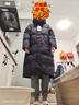 鸭鸭（YAYA）羽绒服女长款过膝冬季新款连帽加厚极寒保暖宽松时尚高充绒外套FL 黑色DSH06B0030 M 实拍图