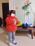 巴拉巴拉童装儿童羽绒服宝宝男女童2025冬装新款婴儿外套保暖上衣泡芙羽绒 红色小南瓜61003-白鸭绒 120 （充绒量106g 适合5-6岁） 实拍图