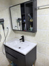 艺昕浴室柜陶瓷一体盆卫生间洗手盆洗脸盆柜组合智能镜套装洗漱洗手台 80CM轻奢灰标准款+全套配件 实拍图