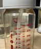 爱得利（evorie） 婴儿奶瓶6个月以上 宽口径带手柄带重力球PPSU奶瓶 300ml灰 实拍图