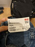 优衣库女装男装宽松廓形牛仔裤/弯刀镰刀裤子25秋冬新款479000 67 海蓝色 23 /150/58A 实拍图