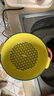 双层塑料洗菜盆沥水篮子厨房神器多功能客厅家用水果盘洗水果菜篮 青黄色 1个 实拍图