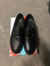 YRC意尔康男鞋秋季真皮商务正装休闲皮鞋男士软底防滑中老年爸爸鞋子 黑色Y-8855【四季款】 43 (265mm) 实拍图