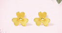 周六福（ZLF）  足金999耳钉黄金耳钉女款迷你小金花耳饰 计价 0.7g 实拍图