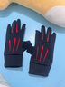杨饰公子手套男冬季保暖骑行手套触屏防滑防泼水开车摩托车漏二指钓鱼手套 二指红色【加绒加厚】 均码 实拍图
