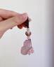 乐蕾迪玛瑙玉髓粉貔貅钥匙扣汽车旺运挂件情侣男女创意 粉玉髓小莲花款  实拍图