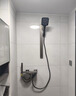 九牧简易淋浴增压花洒套装枪灰色小户型浴室极简分体无顶喷带喷枪 枪灰 A款（恒温款）方形花洒 实拍图