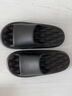 LURAD拖鞋男士四季情侣厚底家用防滑防臭居家浴室凉拖鞋女 黑色 41-42 实拍图