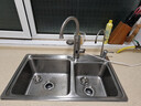 潜水艇（Submarine）厨房水槽洗菜盆下水管配件双槽套装洗碗盆洗菜池下水器排水管京 省空间款【双槽110mm提篮】套装 实拍图