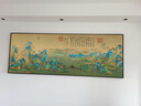 摩马艺品千里江山图山水画客厅装饰画中式挂画沙发背景画宋氏美学国画 雅致红褐实木画框【免费安装】 80x210cm（馆藏丝绢画芯） 实拍图