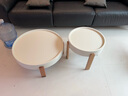 全友（QUANU）【迷瞪直播间】125023小日子 奶油风家用客厅阳台网红圆形小茶几 高圆茶几 实拍图