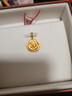 周生生黄金吊坠 玫瑰花 足金挂坠女 不含项链78715P计价3.35克 实拍图