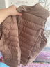 雪中飞经典新款基础舒适轻薄羽绒便捷短款保暖羽绒小马甲轻盈便携舒适 浅亚麻|7100-女 3XL 185/104A 实拍图