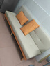 沙发小户型出租屋折叠两用沙发床客厅多功能新款公寓卧室小沙发 米白拼橙色【免洗猫爪皮】 单人位 1.2m 实拍图