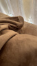 京东京造 145g牛奶绒四件套  A类柔软亲肤 冬季法兰绒珊瑚绒床单被套枕套 1.5m床200*230cm 摩卡 实拍图