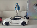 黑曼巴GTR 1:24白色小汽车模型男女小孩儿童玩具合金车模收藏摆件礼物 实拍图