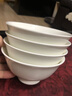 瓷侠客纯白骨瓷碗家用米饭碗吃饭碗小汤碗大号面碗陶瓷餐具套装大碗组合  4.75英寸标准米饭碗【4个】 实拍图