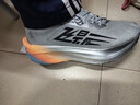 乔丹QIAODAN飞影PB4.0专业马拉松竞速跑步鞋碳板跑鞋运动鞋男 灰银色/原子橙 -仲夏夜之星 40 实拍图