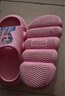 迪士尼童鞋夏季浴室凉拖鞋女童爱莎公主户外防滑一字拖F1361 橘粉  实拍图