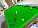 都格台球桌标准型钢库家用斯诺克商用成人球桌子中式黑八室内 9尺 银腿-【高配】-木库-大理石 实拍图