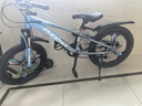 凤凰山地自行车男女变速山地车碟刹青少年儿童自行车学生单车 星际 蓝灰【变速+三刀轮】 20寸【适合125-160cm】 实拍图