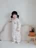 威尔贝鲁婴儿睡袋宝宝睡衣儿童衣服【无染彩棉】秋冬分腿薄夹棉 月眠M 实拍图