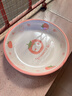 草莓餐具陶瓷一人食碗盘饭碗少女碗碟套装可爱家用手柄烤盘高颜值 草莓猫7英寸护边盘【1个装】 实拍图