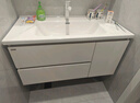 浪鲸（SSWW）卫浴浴室柜陶瓷一体盆浴室洗漱台洗手盆柜组合一体盆洗脸盆柜组合 奶咖色|智能美妆除雾镜柜120cm 实拍图