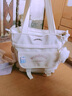 贞嘻帆布包手提包女士包包女包学生日系斜挎包大容量上课通勤单肩包 学院风斜挎包【徽章+挂件】米白 实拍图