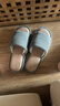 果洛菲亚麻拖鞋男春秋室内家居家用地板情侣麻布拖鞋 深灰色2021 44-45  实拍图
