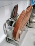 臻厨艺不锈钢刀架厨房刀具架菜刀架刀座菜板架刀具锅铲架子砧板架置物架 不锈钢刀架29*15.5*26cm 实拍图