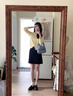 小野和子灰色西装半身裙女2025新款春夏季防走光高腰a字包臀短裙 实拍图
