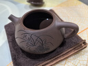 藏壶天下宜兴紫砂壶纯手工刻绘茶壶石瓢壶家用功夫泡茶壶茶具兰趣石瓢壶 兰趣石瓢（单壶） 210ml 实拍图