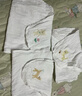 全棉时代婴儿隔汗巾纱布吸汗儿童宝宝幼儿园纯棉垫背巾小熊小鹿小猫3条/袋 实拍图