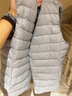 雪中飞经典新款基础舒适轻薄羽绒便捷短款保暖羽绒小马甲轻盈便携舒适 静谧灰|8210-女 S 160/84A 实拍图