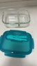 乐扣乐扣二分隔耐热玻璃保鲜盒微波炉饭盒便当盒密封餐盒带叉勺1.02L 实拍图