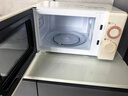 美的小滋味系列微波炉变频家用小型奶油风百搭复古转盘式一级能效低频轻音20L预制菜加热（M2H1） 实拍图