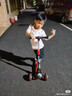 炫风达人儿童滑板车2岁玩到16岁平衡车溜溜车宝宝踏板车发光车轮 红色 实拍图